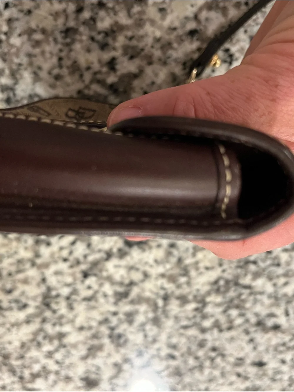 Dooney & Bourke Tan/Brown Signature Canvas Wristlet